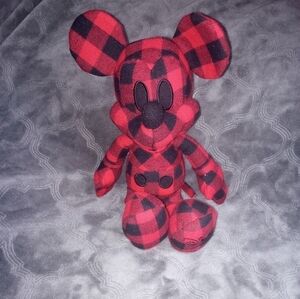 Disney X AE Special Edition Buffalo Plaid Mickey Mouse Plush.